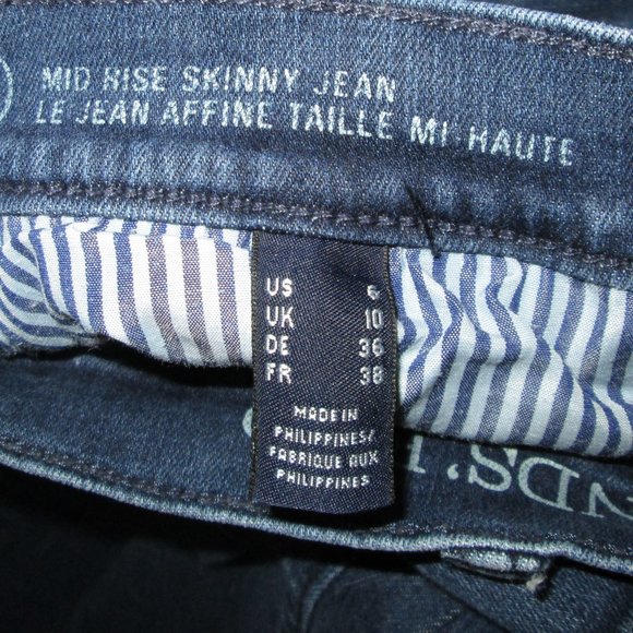 Lands' End Womens Mid-Rise Skinny Blue Jeans Size 6 Pre-owned Good Condi… - Picture 6 of 10